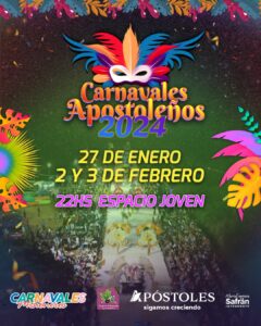 Apóstoles ya palpita los carnavales 2024:  se realizarán los días 27 de enero, 2 y 3 de febrero imagen-1