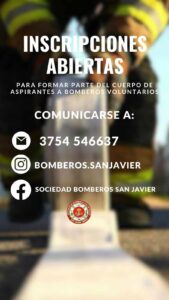 Bomberos de San Javier abren inscripciones para formar parte de la institución imagen-3