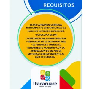 El municipio de Itacaruaré ofrece Becas Estudiantiles imagen-1