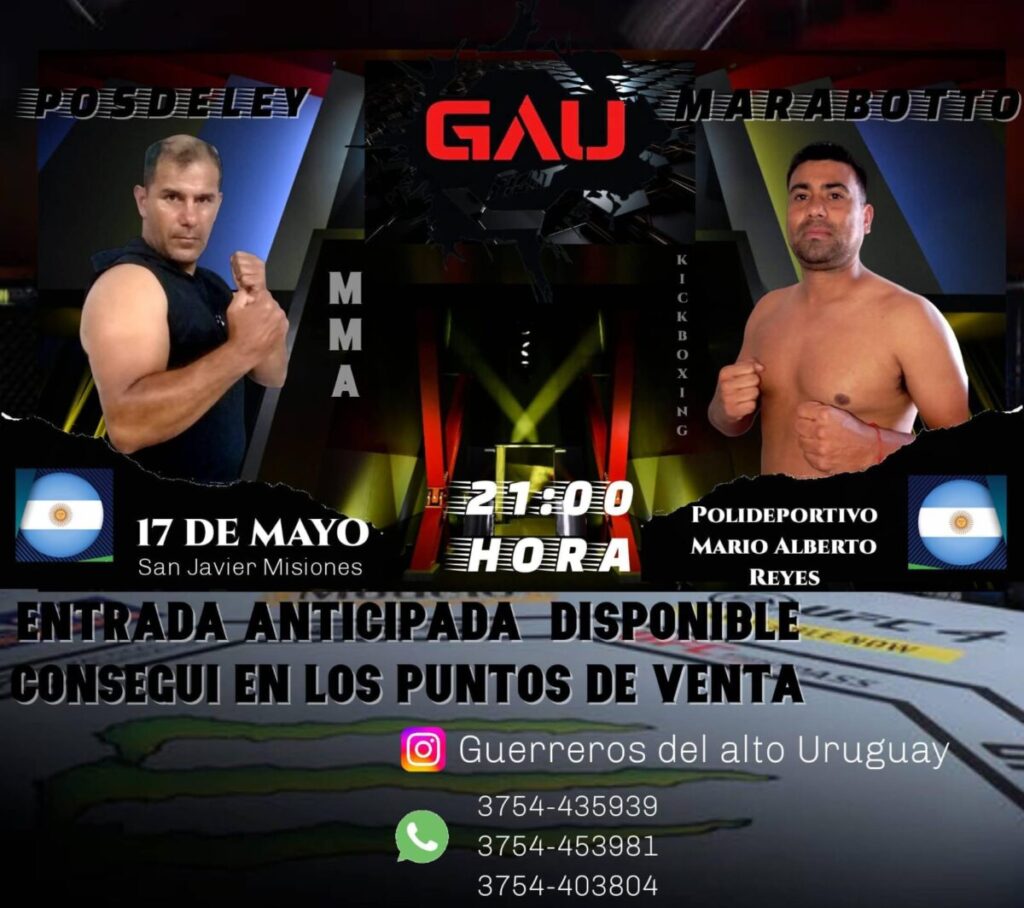 Artes Marciales Mixtas, este 17 de mayo vuelve la jaula a San Javier imagen-1