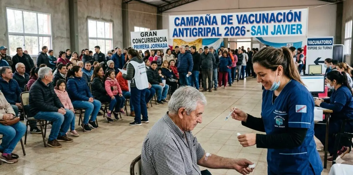 Comenzó la campaña de vacunación antigripal 2026 en San Javier con gran concurrencia en la primera jornada imagen-6
