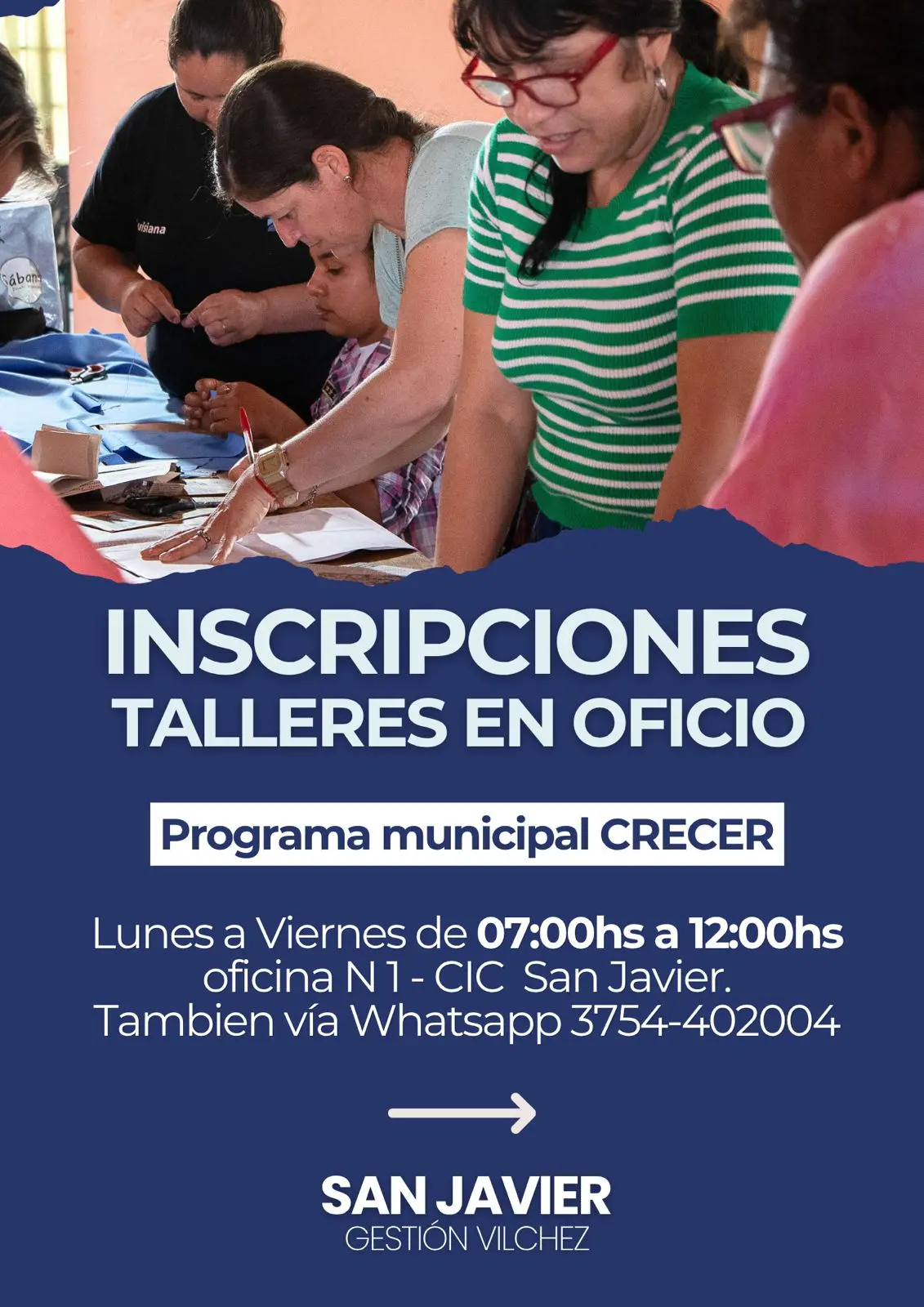 San Javier abre inscripciones para talleres de oficio del programa municipal “Crecer” imagen-4
