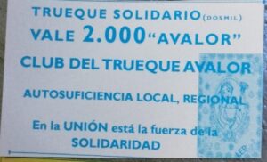 En San Javier impulsan una moneda social para enfrentar la crisis: crece el uso del “Avalor” entre feriantes y vecinos 2 En San Javier impulsan una moneda social para enfrentar la crisis: crece el uso del “Avalor” entre feriantes y vecinos imagen-1