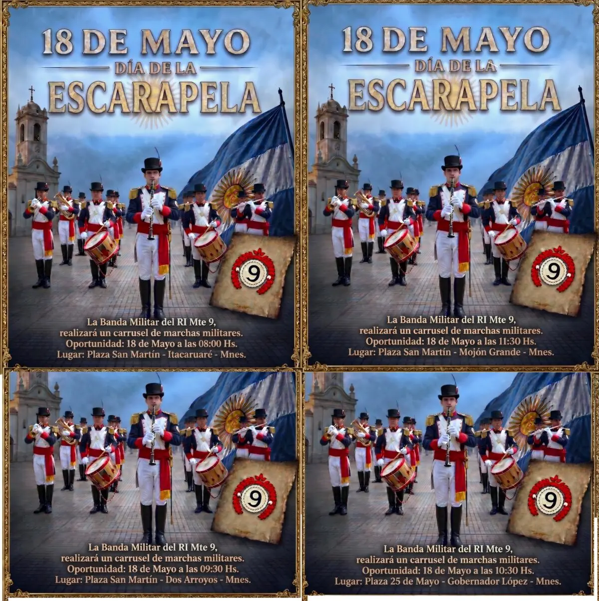 La Banda Militar del RI Mte 9 recorrerá cuatro localidades por el Día de la Escarapela imagen-6
