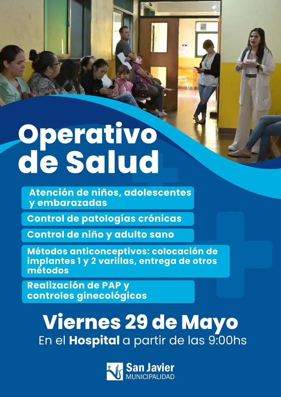 Se realizará un operativo integral de salud este viernes 29 en San Javier imagen-5