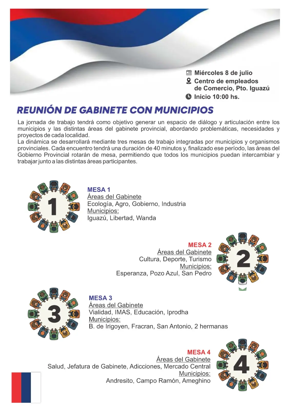 Gabinete provincial se reúne el miércoles en Puerto Iguazú con municipios del Norte imagen-3