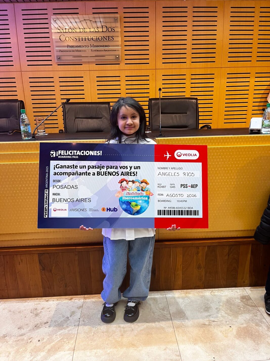2.1 Ángeles Ríos ganó el concurso Una gota, una acción y representará a Misiones en la instancia nacional